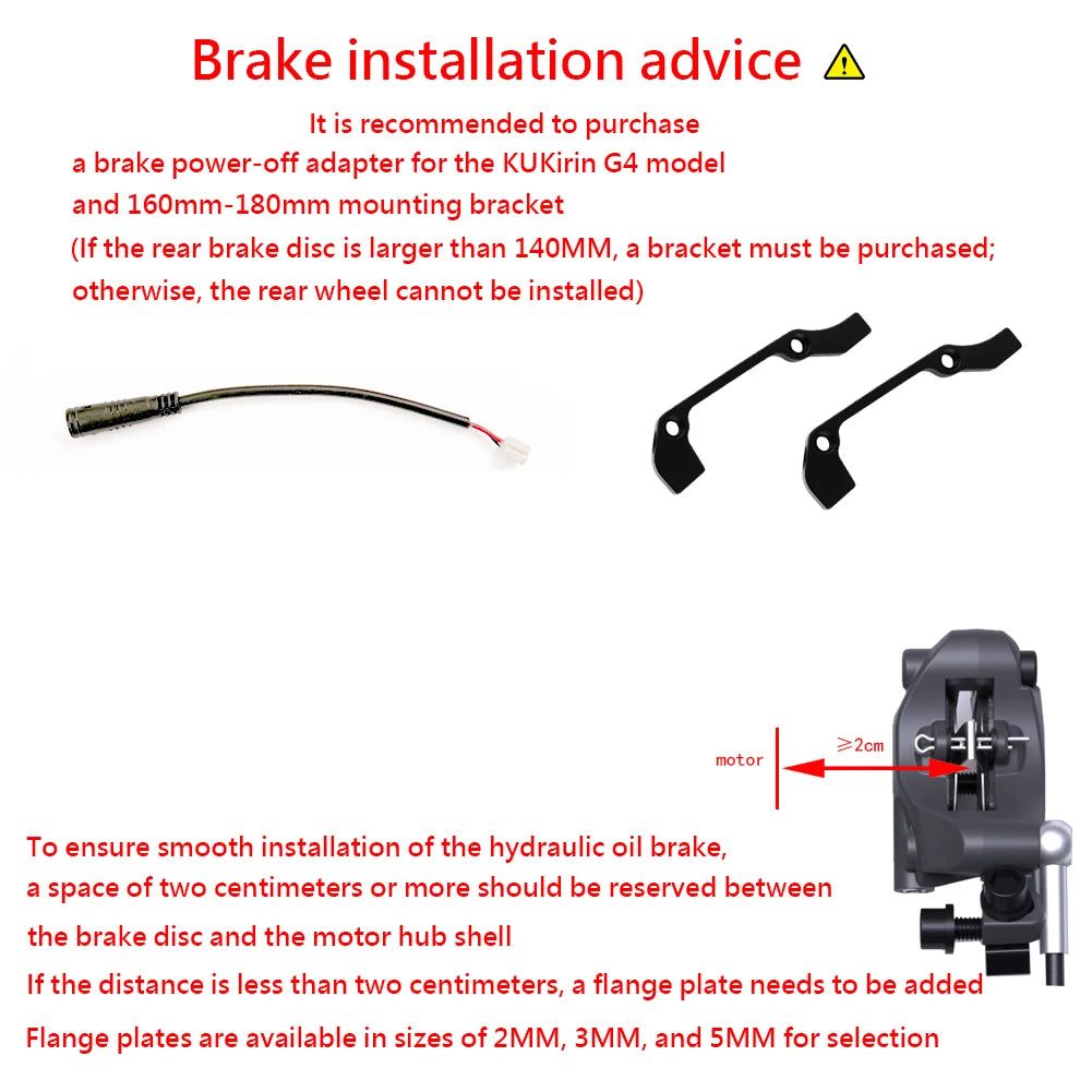 XOD H800 / H880 Hydraulic Disc Brakes for Electric Scooters