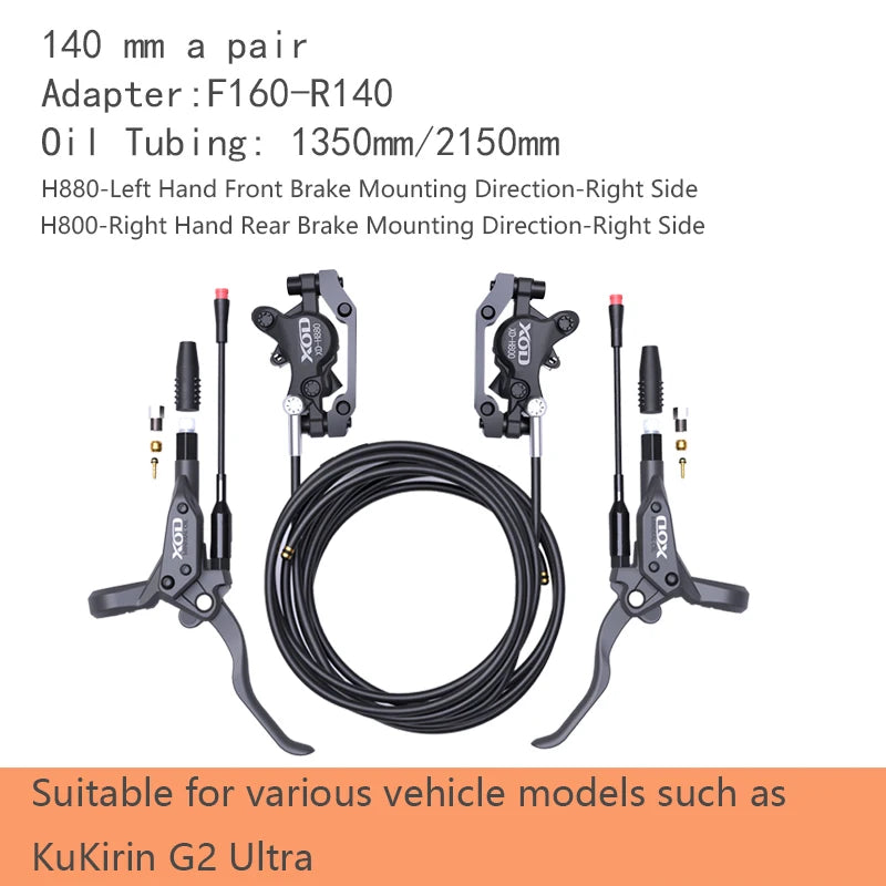 XOD H800 / H880 Hydraulic Disc Brakes for Electric Scooters