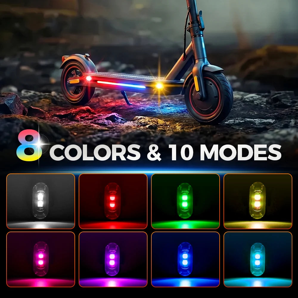 Rechargeable Scooter LED Light – Remote-Controlled