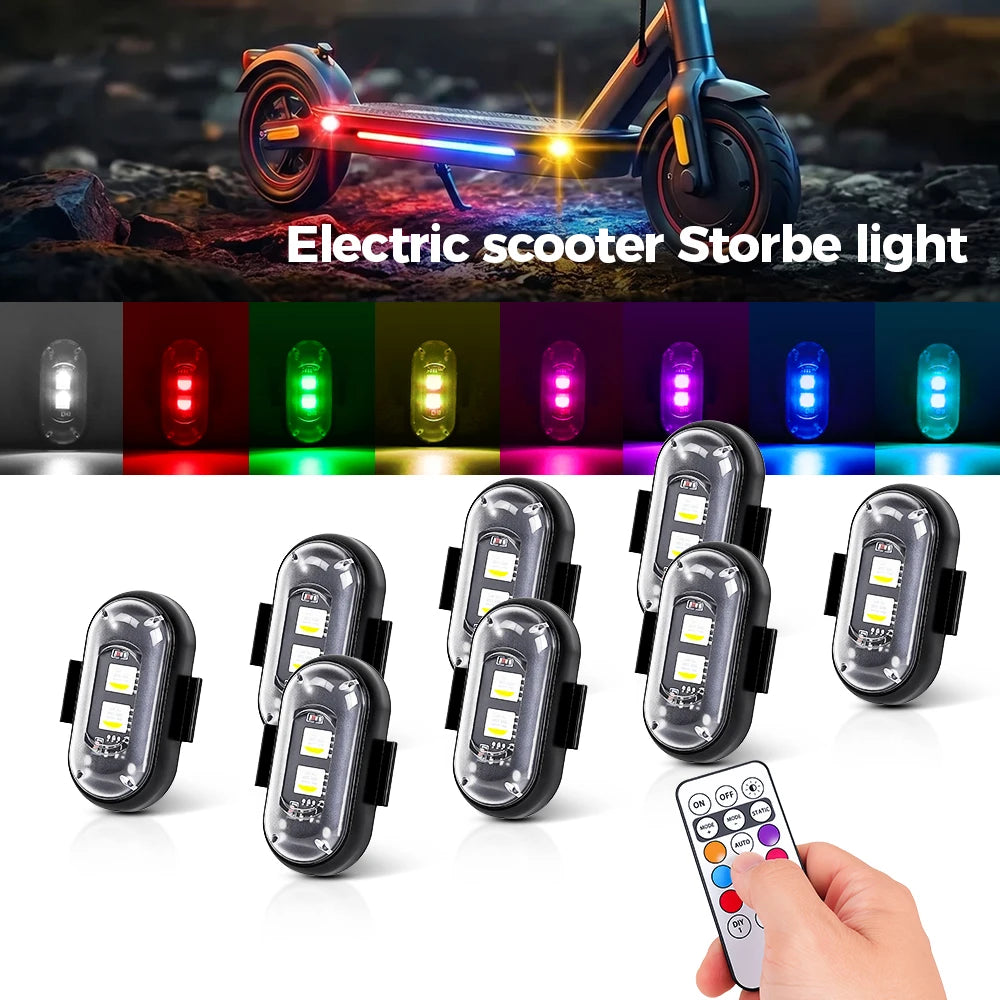Rechargeable Scooter LED Light – Remote-Controlled