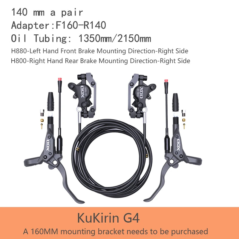 XOD H800 / H880 Hydraulic Disc Brakes for Electric Scooters