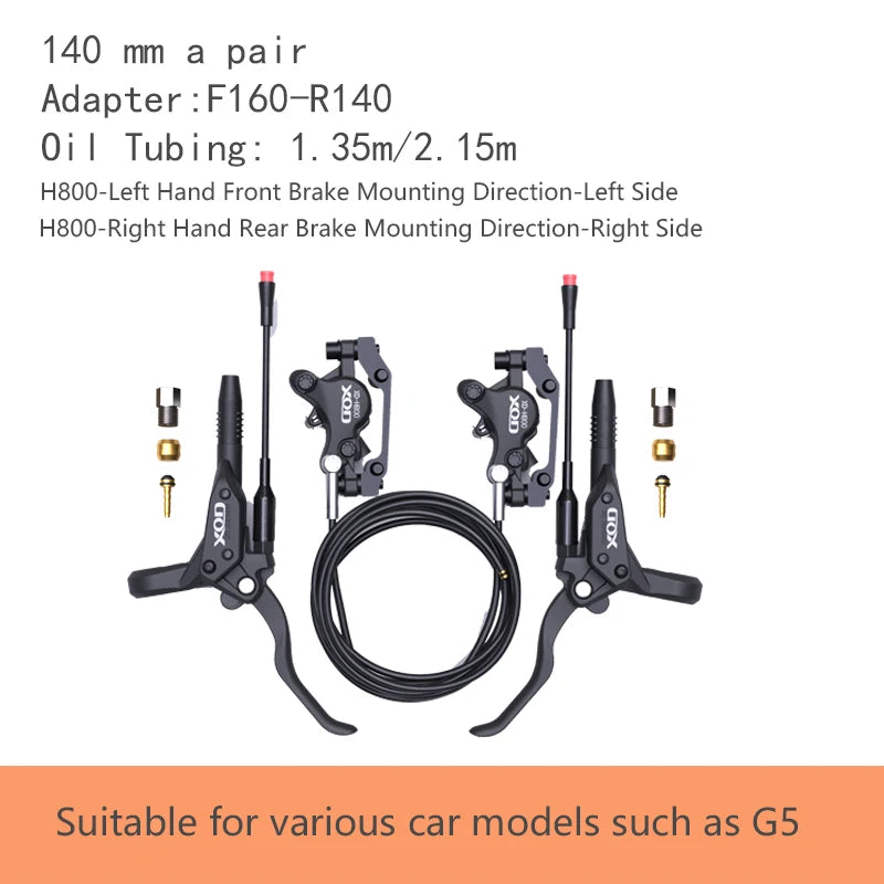 XOD H800 / H880 Hydraulic Disc Brakes for Electric Scooters