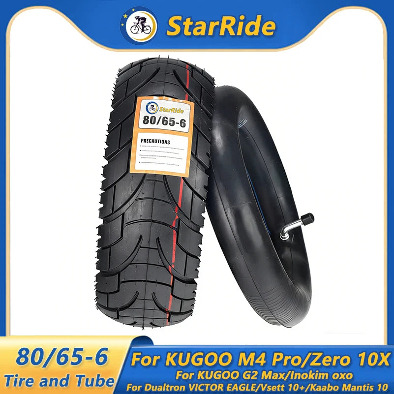80/65-6 Scooter Tyre & Inner Tube Options – 10-Inch