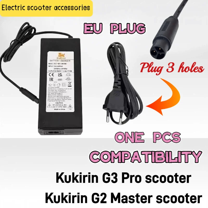 KuKirin G2 Master / G3 Pro Replacement Charger – 58.8V 2A