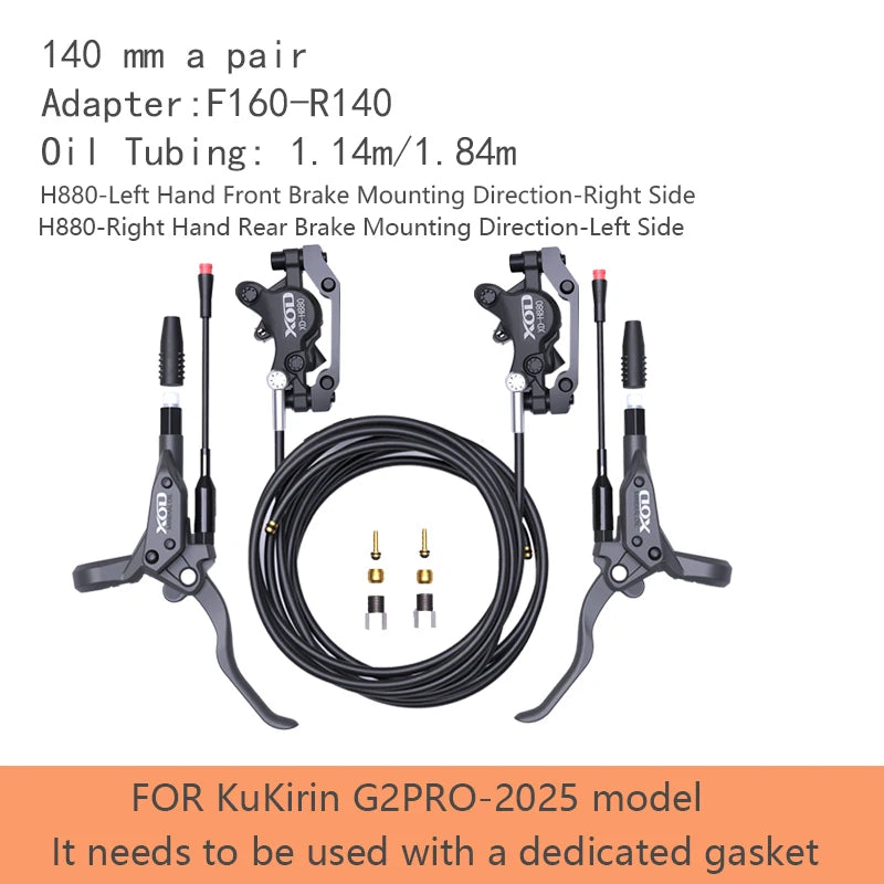 XOD H800 / H880 Hydraulic Disc Brakes for Electric Scooters