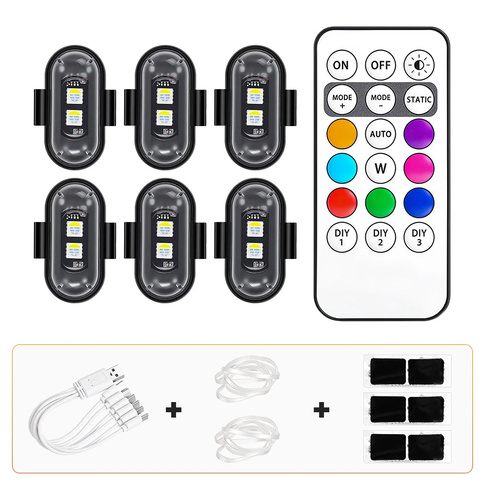 Rechargeable Scooter LED Light – Remote-Controlled